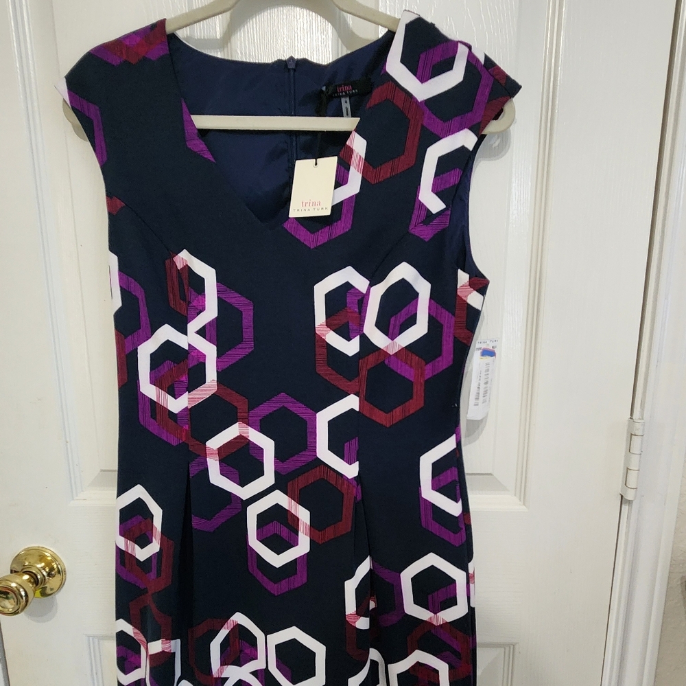 SOLD-NWT Trina Turk Purple dress size 4